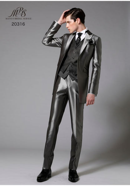 【SALE】【TUNIC TUXEDO 20316】タキシード ホワイト DORMEUIL 4257 【販売衣装】