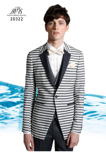 【SALE】【TUXEDO 20322】 タキシード グレー DORMEUIL 4252【販売衣装】