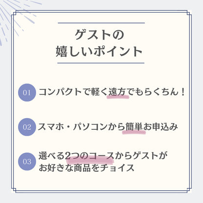 2品選べる【カードで贈る引出物】FAVOR ブルーベリー　【結婚式　引き出物　カタログギフト】