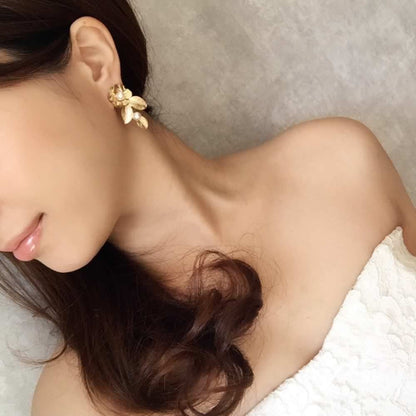 【ピアス・イヤリング】Natural ビジューピアス/ブライダルアクセサリー 【結婚式 ピアス イヤリング】