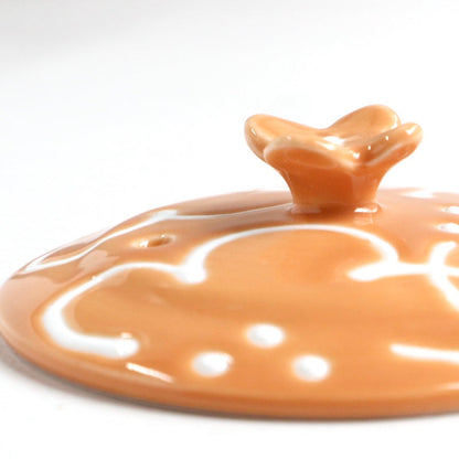 花紋 SSガラスポット 橙・大 【結婚式 ギフト 引き出物 食器類】