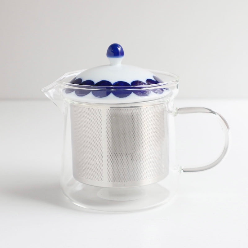 コリエ SSガラスポット 青・小 【結婚式 ギフト 引き出物 食器類】