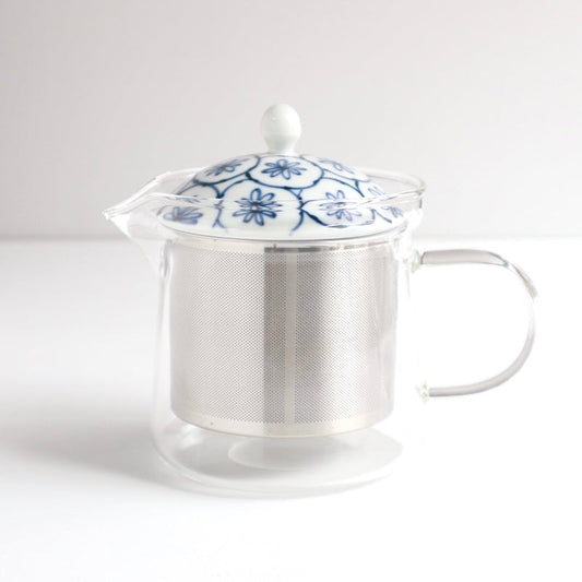 花籠 SSガラスポット 青・小 【結婚式 ギフト 引き出物 食器類】