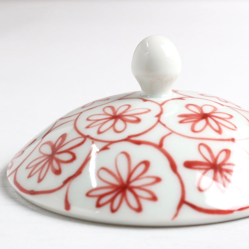 花籠 SSガラスポット 赤・大 【結婚式 ギフト 引き出物 食器類】