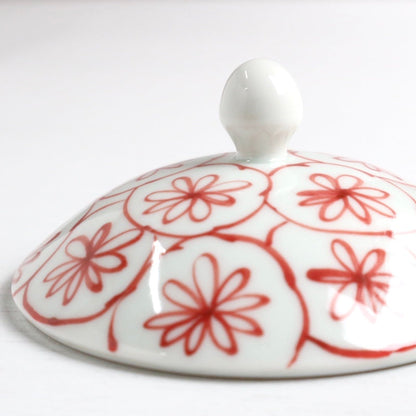 花籠 SSガラスポット 赤・大 【結婚式 ギフト 引き出物 食器類】