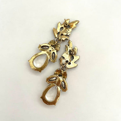 【ピアス・イヤリング】antique ビジューピアス/ブライダルアクセサリー 【結婚式 ピアス イヤリング】
