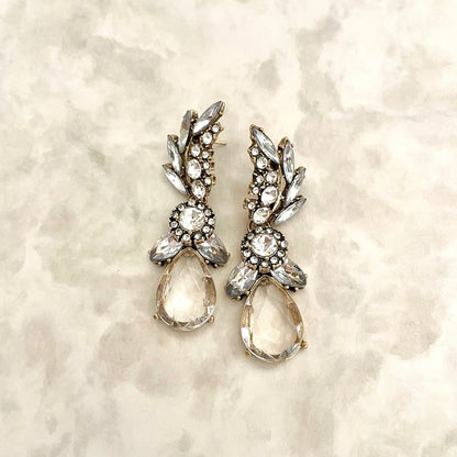 【ピアス・イヤリング】antique ビジューピアス/ブライダルアクセサリー 【結婚式　ピアス　イヤリング】