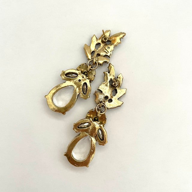 【ピアス・イヤリング】antique ビジューピアス/ブライダルアクセサリー 【結婚式 ピアス イヤリング】