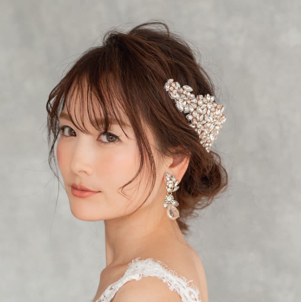 【ピアス・イヤリング】antique ビジューピアス/ブライダルアクセサリー 【結婚式 ピアス イヤリング】