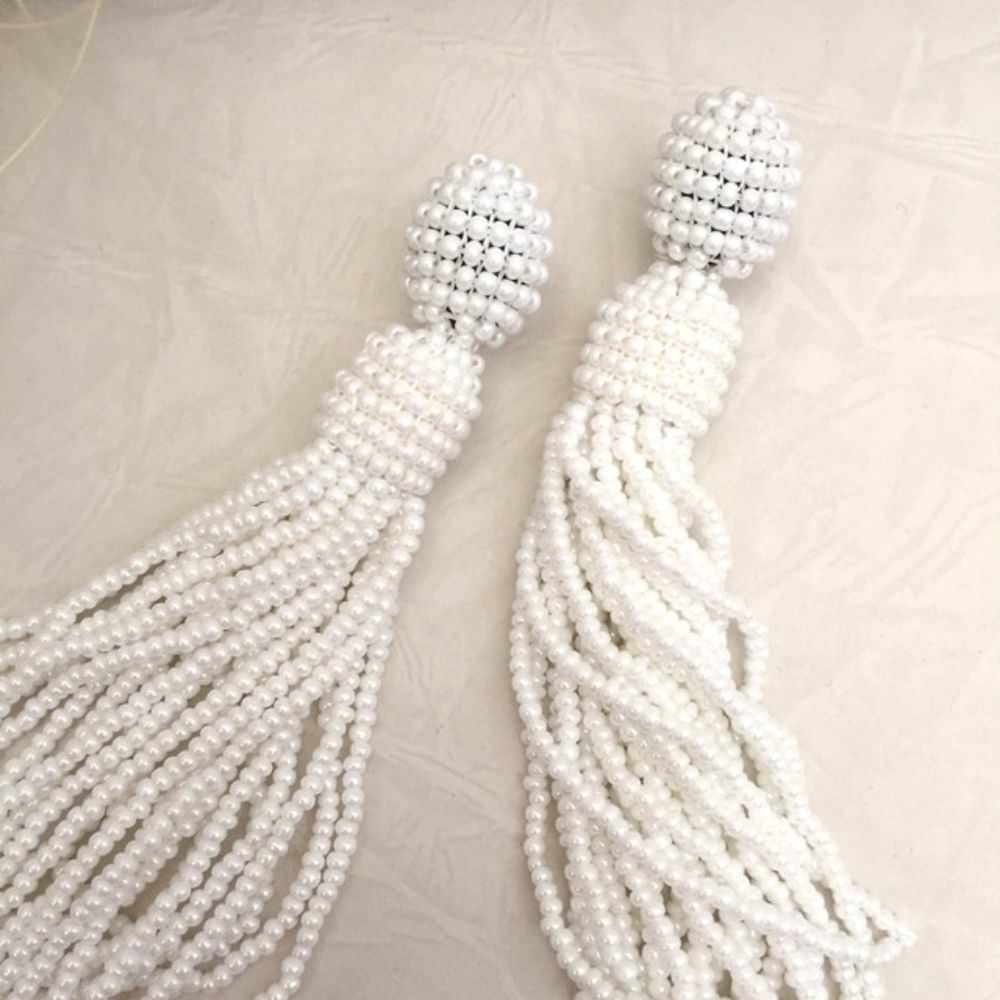 【ピアス・イヤリング】muguet タッセルピアス/ブライダルアクセサリー 【結婚式 ピアス イヤリング】