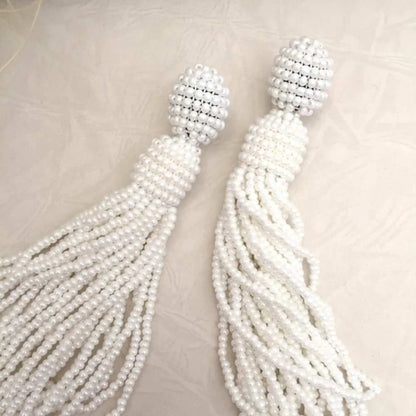 【ピアス・イヤリング】muguet タッセルピアス/ブライダルアクセサリー 【結婚式 ピアス イヤリング】