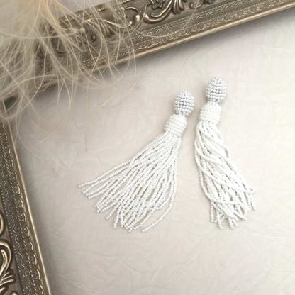 【ピアス・イヤリング】muguet タッセルピアス/ブライダルアクセサリー 【結婚式 ピアス イヤリング】