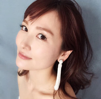 【ピアス・イヤリング】muguet タッセルピアス/ブライダルアクセサリー 【結婚式 ピアス イヤリング】