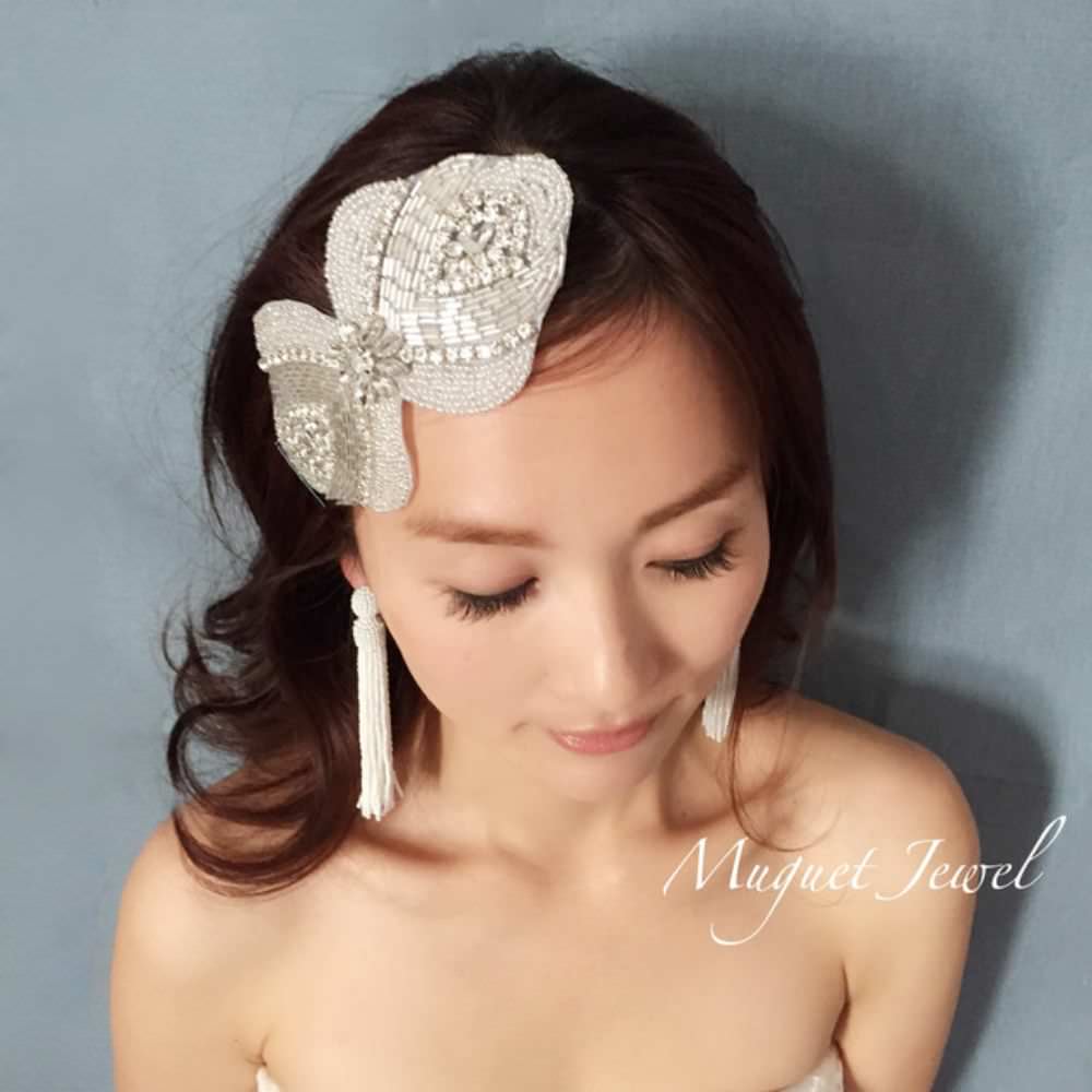 【ピアス・イヤリング】muguet タッセルピアス/ブライダルアクセサリー 【結婚式 ピアス イヤリング】