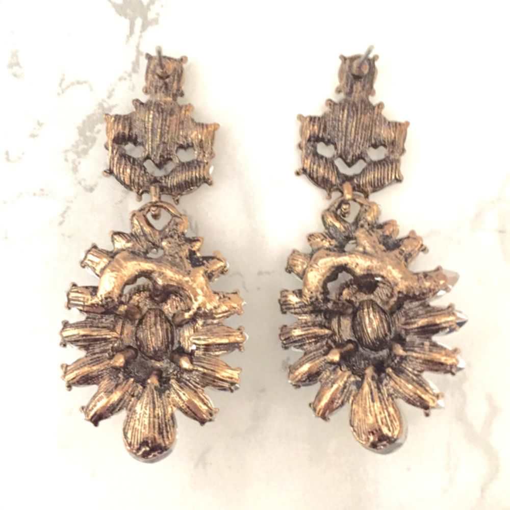 【ピアス・イヤリング】chandelier ビジューピアス 【結婚式 ピアス イヤリング】