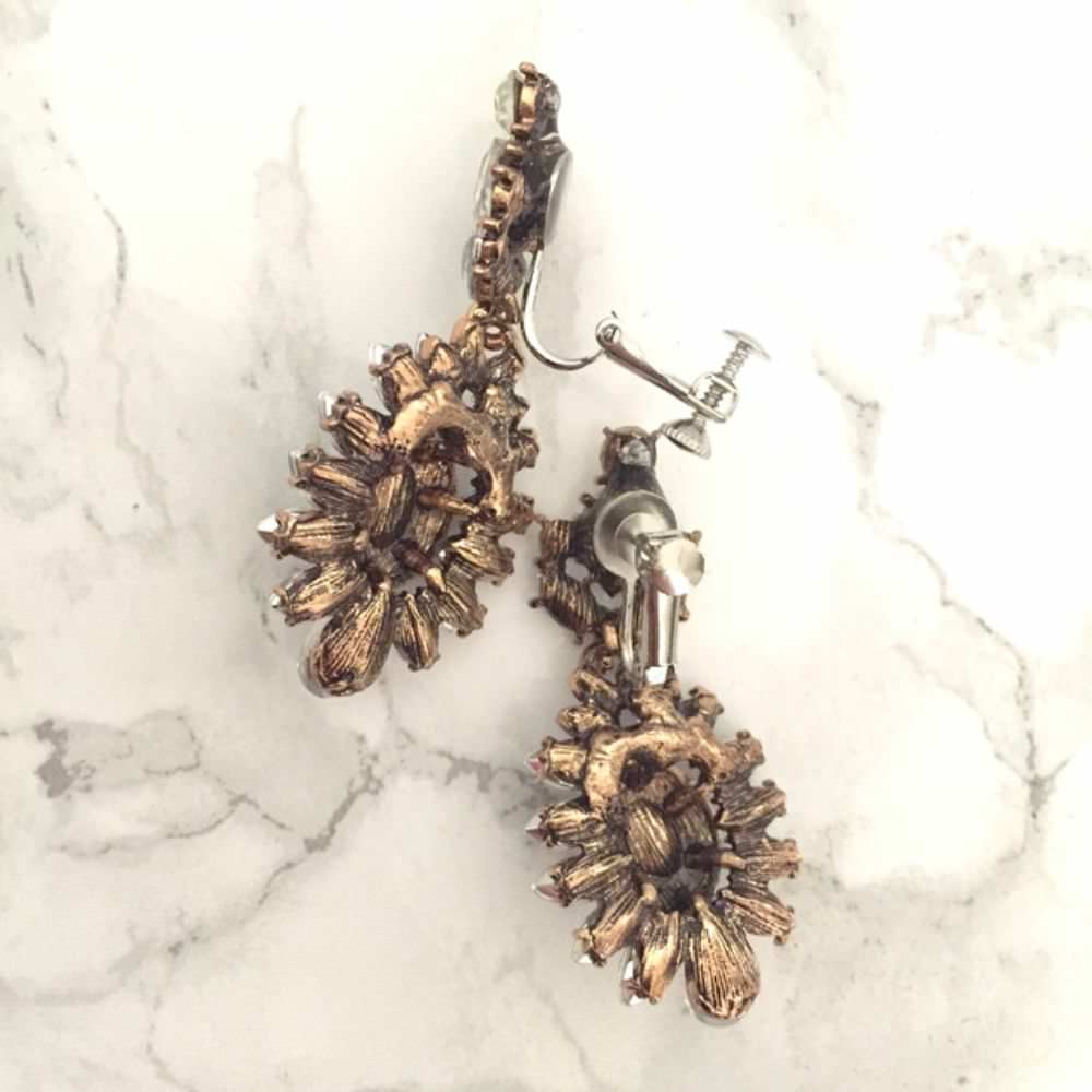 【ピアス・イヤリング】chandelier ビジューピアス 【結婚式 ピアス イヤリング】