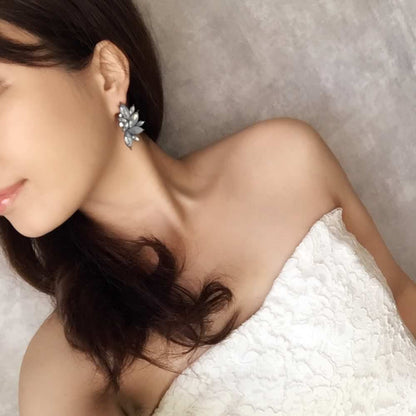 【ピアス・イヤリング】angel ビジューピアス/ブライダルアクセサリー 【結婚式 ピアス イヤリング】