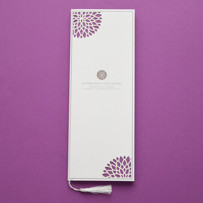 【結婚式 席次表 大人数専用】ダリア むらさき (印刷込み)【結婚式 ペーパー 席次表】