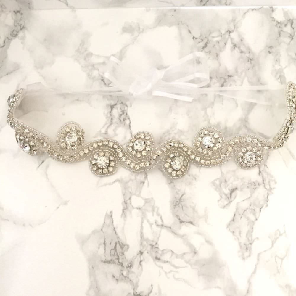 【ヘッドドレス】circle リボンカチューシャ/ブライダルアクセサリー 【結婚式 ヘアアクセサリー】