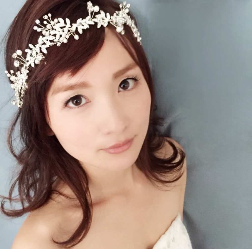 【ヘッドドレス】classy silverリボンカチューシャ/ブライダルアクセサリー 【結婚式 ヘアアクセサリー】