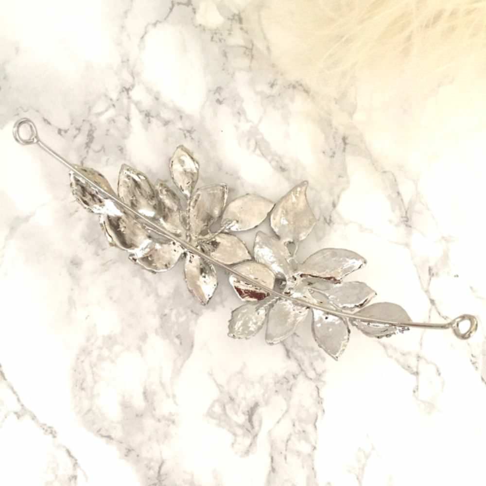 【ヘッドドレス】big flower ブライダルカチューシャ 【結婚式 ヘアアクセサリー】