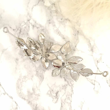 【ヘッドドレス】big flower ブライダルカチューシャ 【結婚式 ヘアアクセサリー】