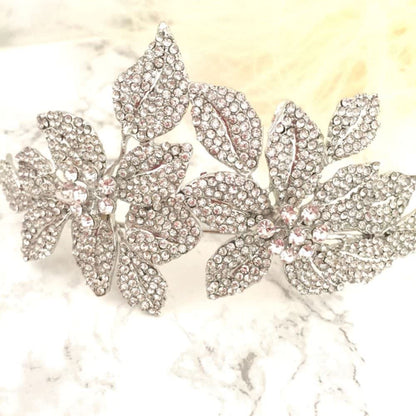 【ヘッドドレス】big flower ブライダルカチューシャ 【結婚式 ヘアアクセサリー】