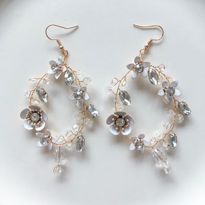 【ピアス】ブライダルピアス 小枝ピアス ビジュー ゴールド g9 【結婚式 ピアス イヤリング】