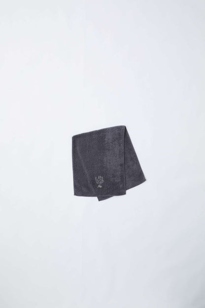 【Foo Tokyo】 オーガニックコットン フェイスタオル1枚 ハンドタオル1枚 ギフトセット チャコールグレー 【結婚式 ギフト 引き出物 タオル 寝具】