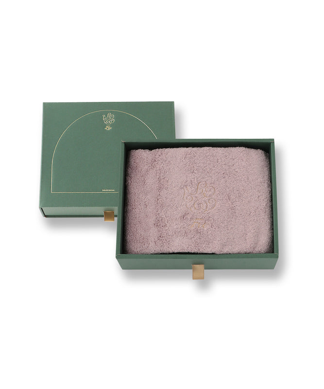 フェイスタオル1枚入り ギフトセット ピンク【Foo Tokyo オーガニックコットン】 【結婚式 ギフト 引き出物 タオル 寝具】