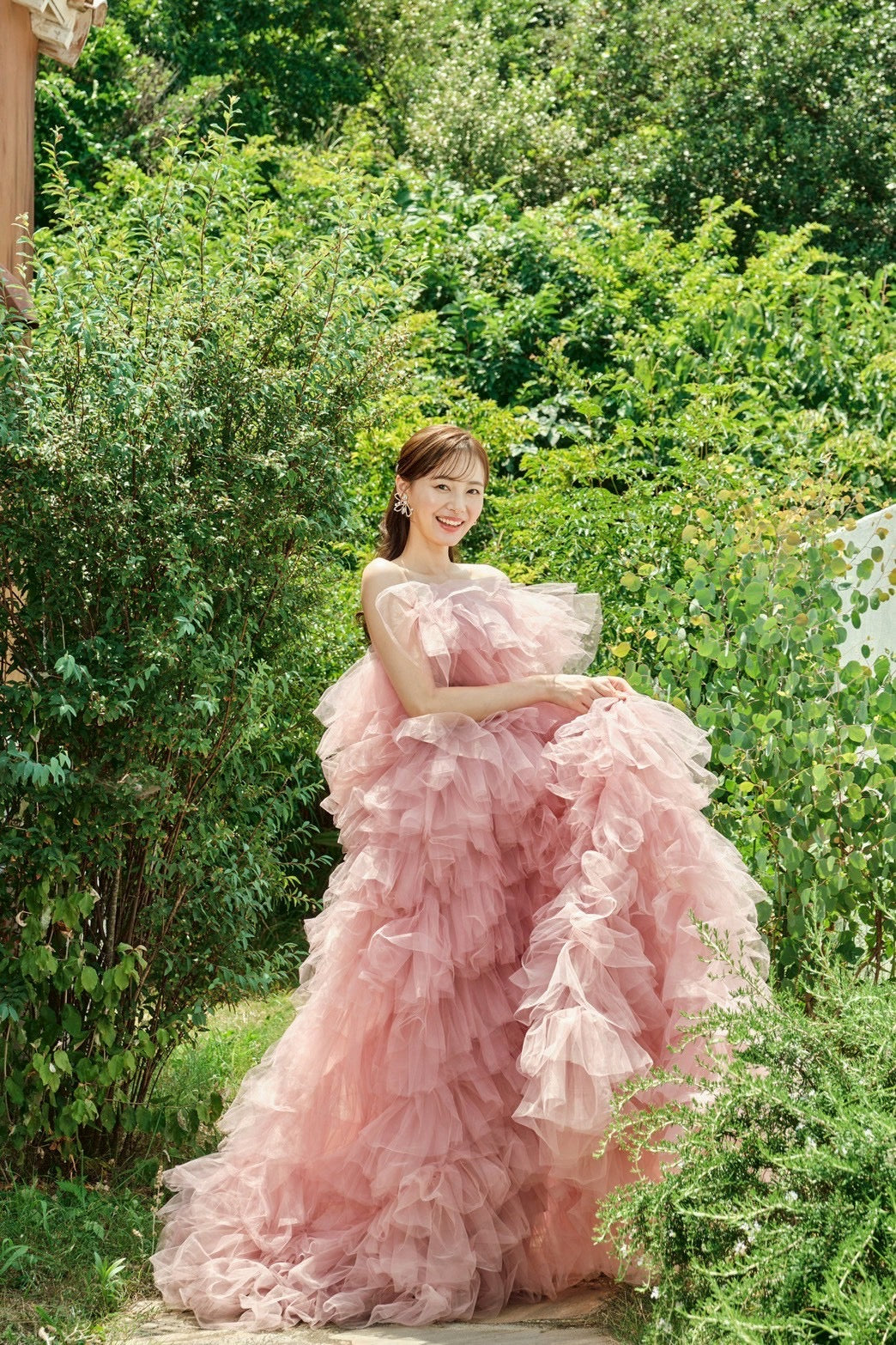 LYDIA(rose) リディア【カラードレス レンタル】ミリアロンドン ピンク【結婚式】