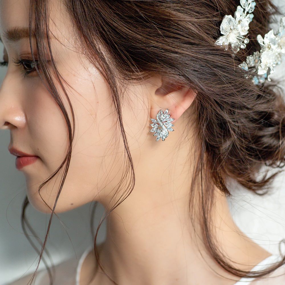 【ピアス】ビジュー ウェディング ブライダルピアス i5 【結婚式 ピアス イヤリング】