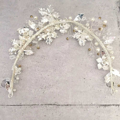 【ヘッドドレス】bijou ヘッドカチューシャ/ブライダルアクセサリー 【結婚式 ヘアアクセサリー】