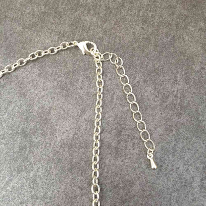 silverブライダルネックレス&ピアスset 【結婚式 アクセサリーセット】