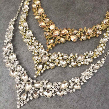 silverブライダルネックレス&ピアスset 【結婚式 アクセサリーセット】