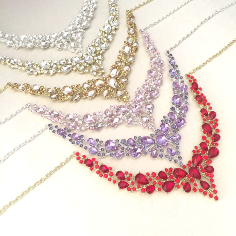 silverブライダルネックレス&ピアスset 【結婚式 アクセサリーセット】