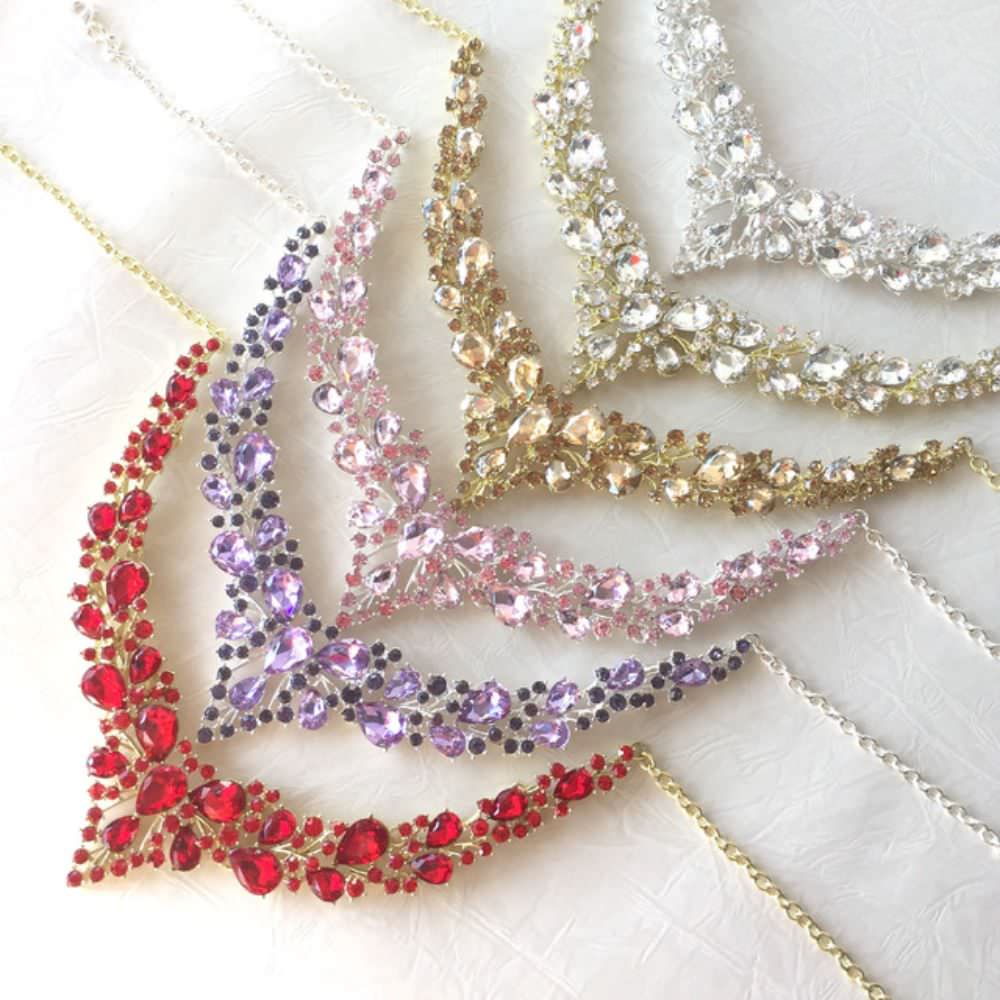 silverブライダルネックレス&ピアスset 【結婚式 アクセサリーセット】