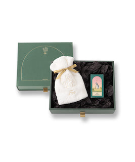 オーガニックコットン ハンドタオル&Foo Tokyo バスオイル Luxe Flower 1本 ギフトセット 【結婚式 ギフト 引き出物 タオル 寝具】