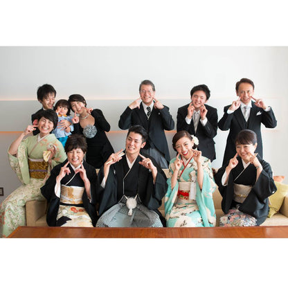 アンティーク復刻振袖 浅葱色地/飛翔鶴 【結婚式 和装 引き振袖 レンタル】