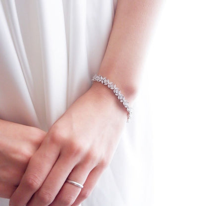 【ブレスレット】ブライダルブレスレット ジルコニア j3 【結婚式 ブレスレット】