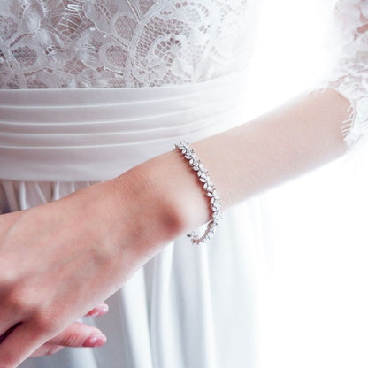 【ブレスレット】ブライダルブレスレット ジルコニア j3 【結婚式 ブレスレット】