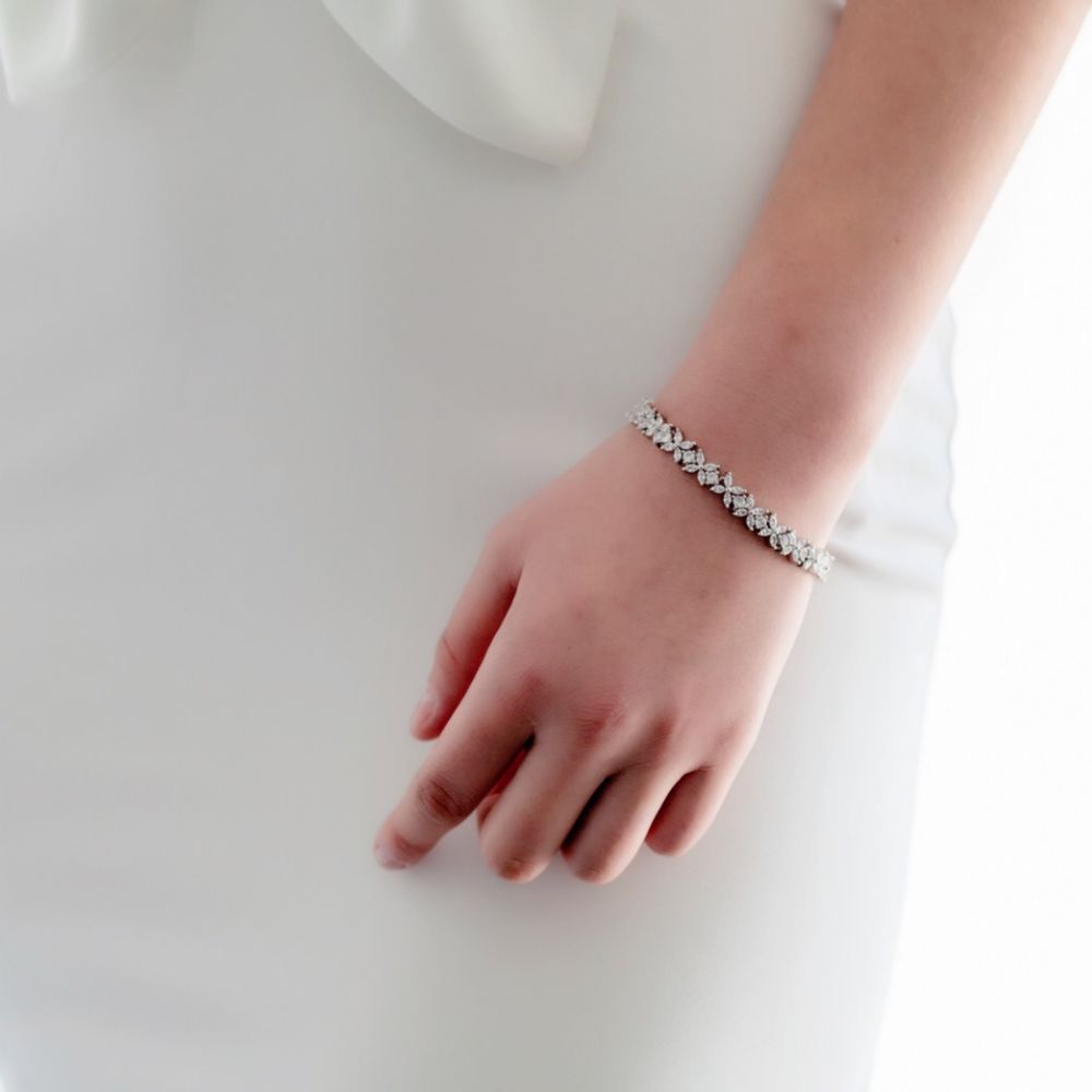 【ブレスレット】ブライダルブレスレット ジルコニア j3 【結婚式 ブレスレット】