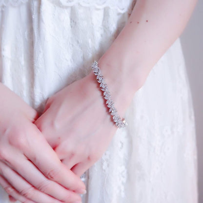 【ブレスレット】ブライダルブレスレット ジルコニア j3 【結婚式 ブレスレット】