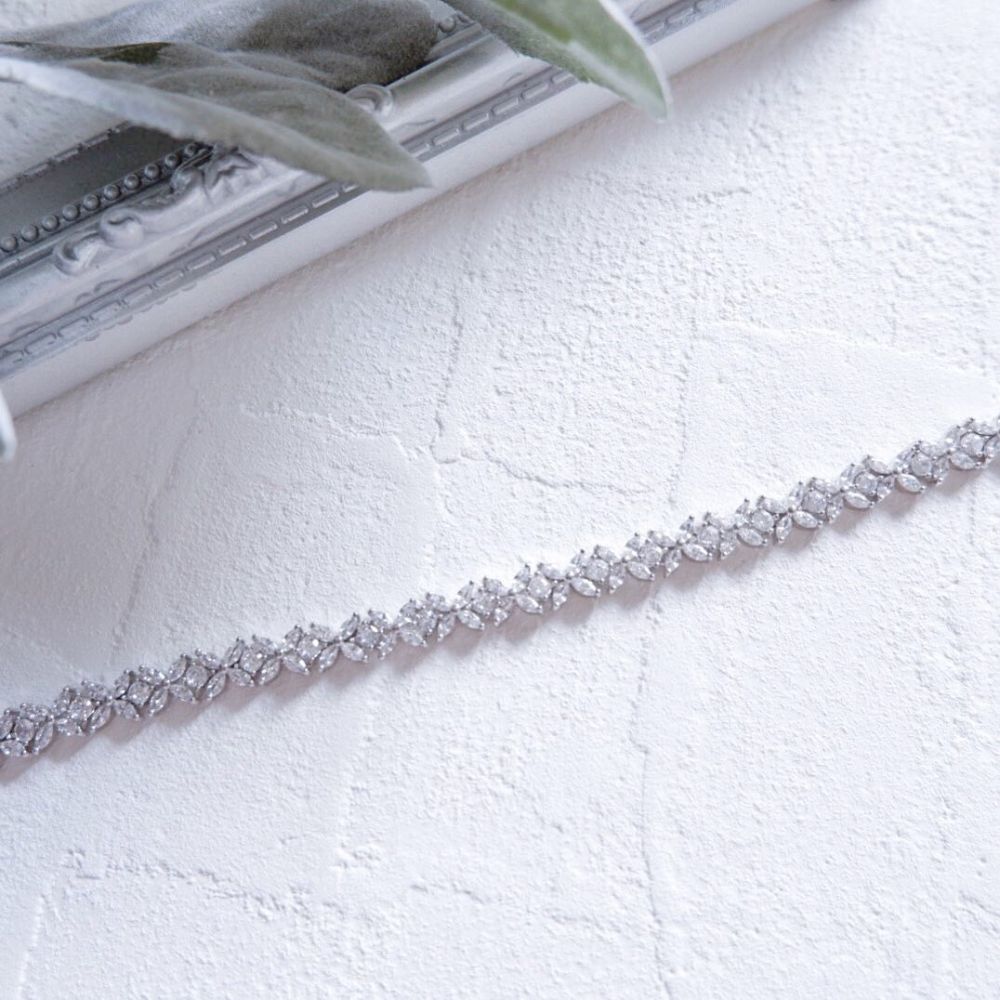 【ブレスレット】ブライダルブレスレット ジルコニア j3 【結婚式 ブレスレット】