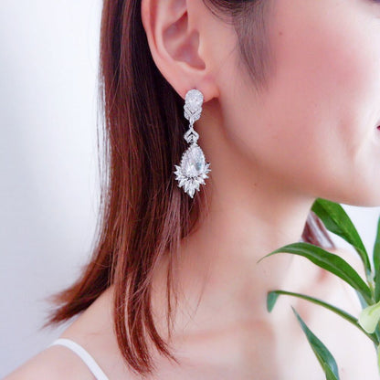 【ピアス】ビジュー ウェディング ブライダルピアス j5 【結婚式 ピアス イヤリング】