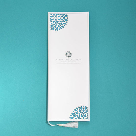 【※席次表+席札セット キャンペーン実施中※】ダリア あさぎ 結婚式 席順表【結婚式 ペーパー 席次表】