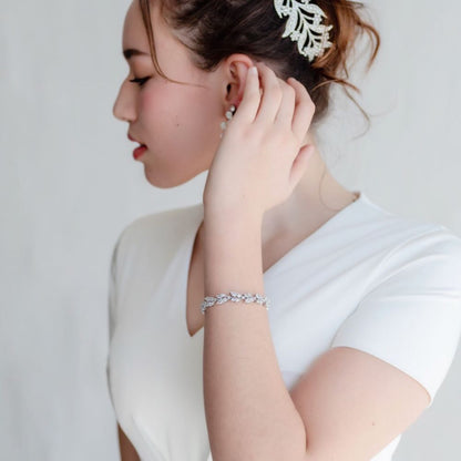 【ブレスレット】ブライダルブレスレット ジルコニア a6 【結婚式 ブレスレット】