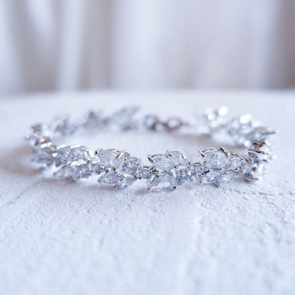 【ブレスレット】ブライダルブレスレット ジルコニア a6 【結婚式 ブレスレット】