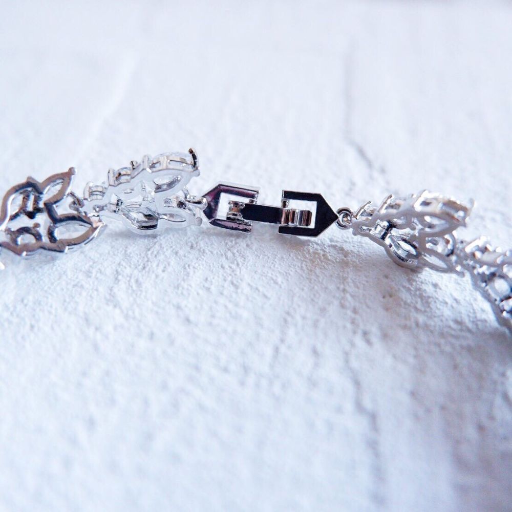 【ブレスレット】ブライダルブレスレット ジルコニア a6 【結婚式 ブレスレット】