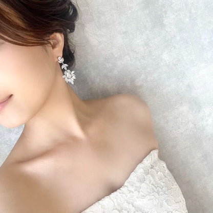 【ピアス・イヤリング】Parfaite ジルコニアピアス 【結婚式 ピアス イヤリング】